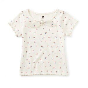 NWT Tea Collection Bow Front Top Tiny Ginja Berries Size 2
